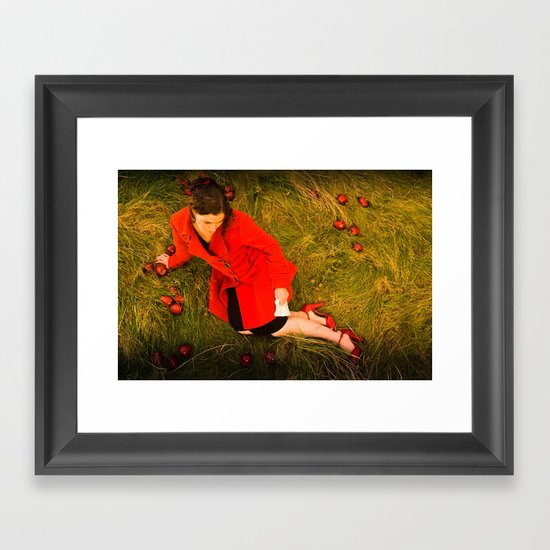 Lizzie Nunnery and the Apples Framed Art Print