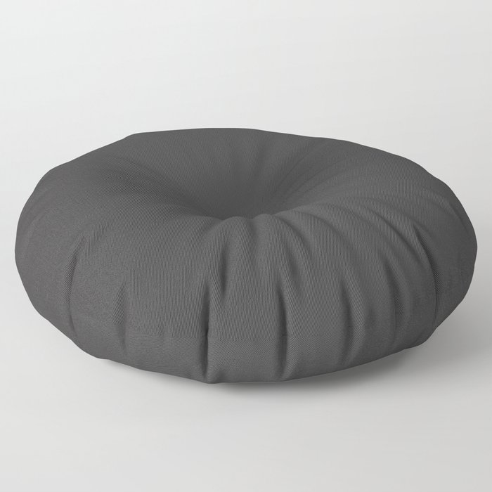 Solid Charcoal Gray Grey Floor Pillow