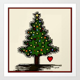 Holiday with Heart  Art Print