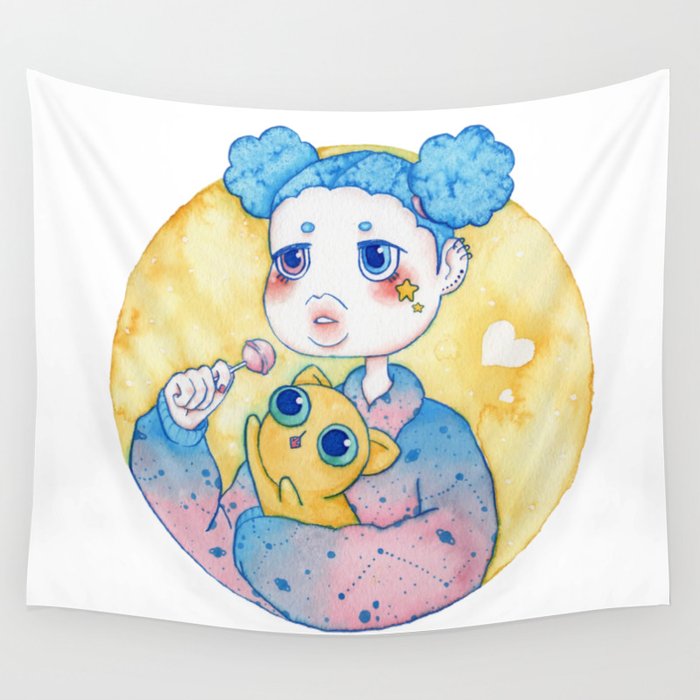 Umie & Mochi IV Wall Tapestry