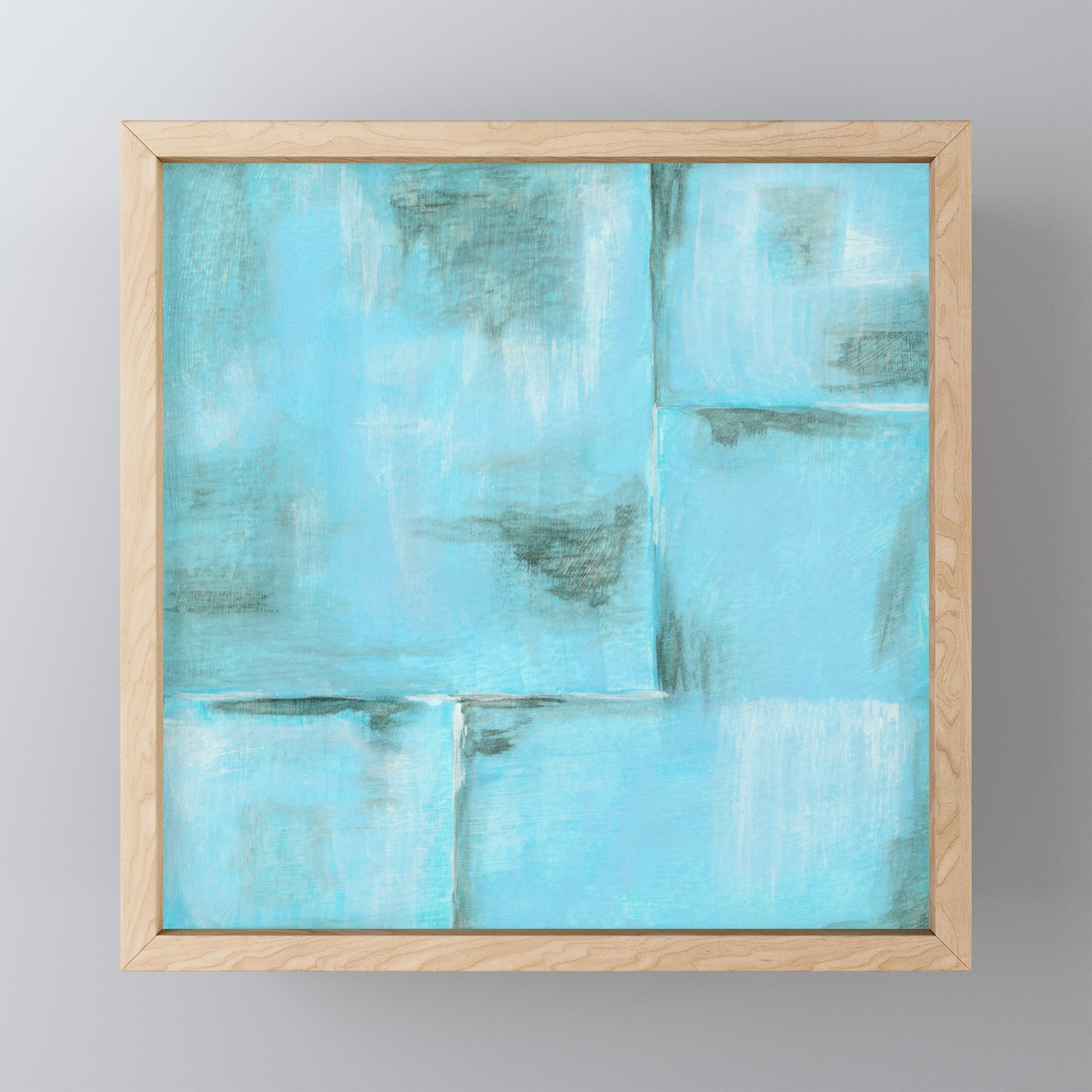 Frost Abstract Art Painting Framed Mini Art Print By Itaya Society6