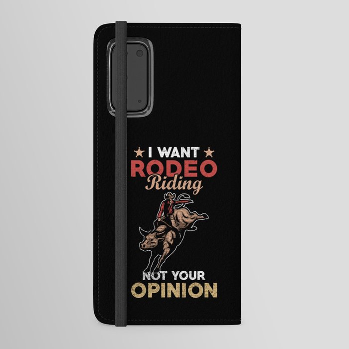 Rodeo Bull Riding Android Wallet Case