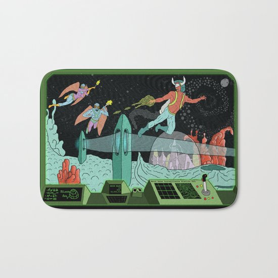 Surveillance of Moon Base 23 Bath Mat