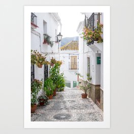 White Village Series, El Borge in Southern Spain,  Travel Photography, Europe Art Print Art Print