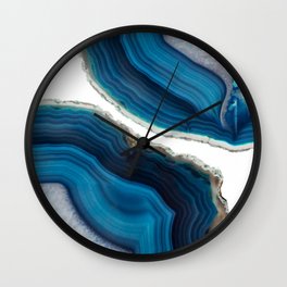 Blue Agate Wall Clock | Gemstone, Blue, Greetings, Gem, Color, His, Abstract, Digital, Architecture, Agate 