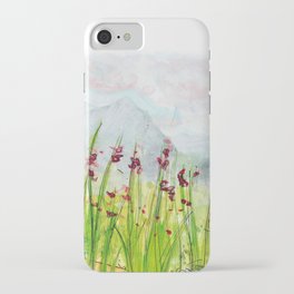 House by the mountains iPhone Case