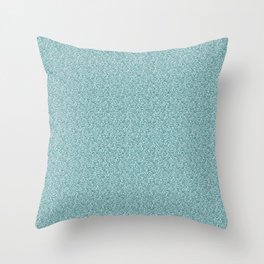 Aqua Glitter Throw Pillow