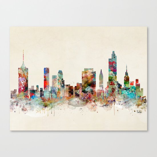 tulsa oklahoma skyline Canvas Print