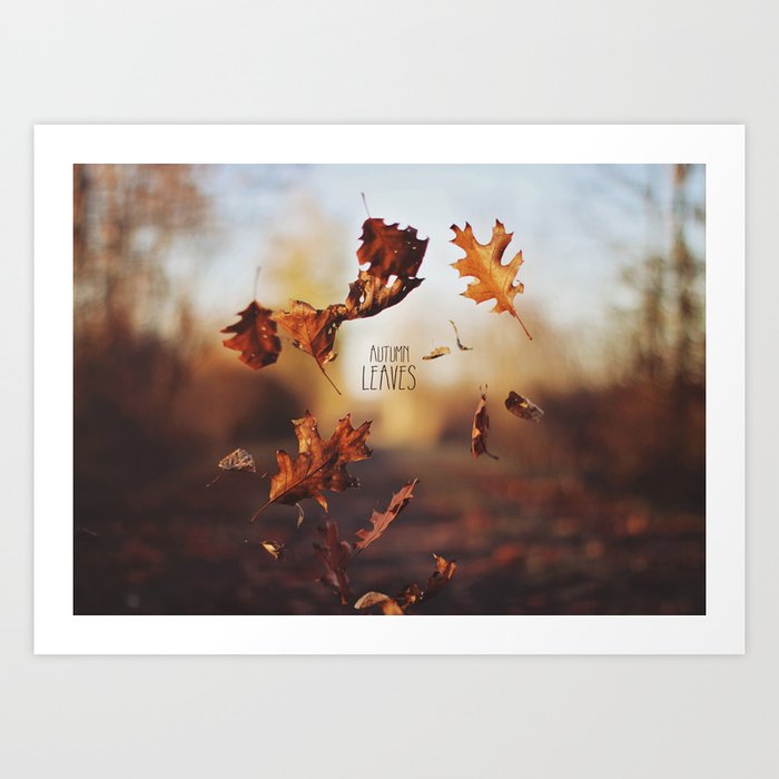 Autumn leaves as quickly as it arrives. Art Print