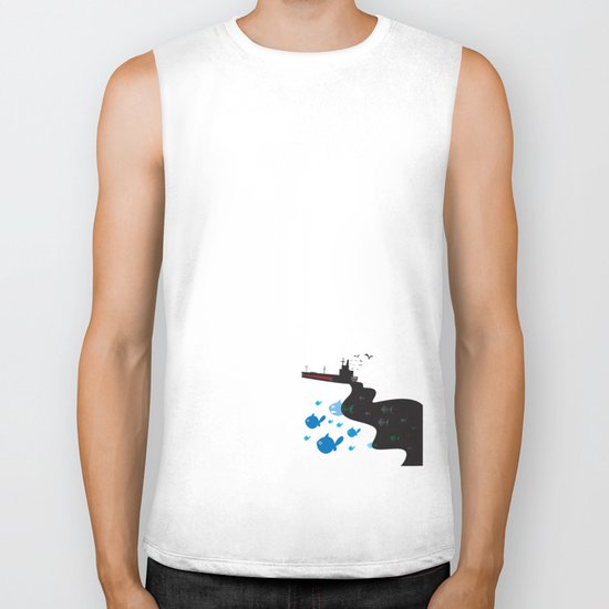 go humans! Biker Tank