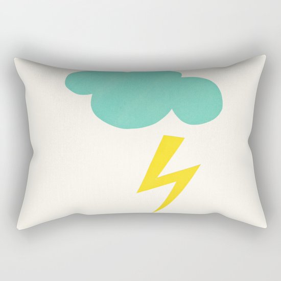Lightning Strike Rectangular Pillow