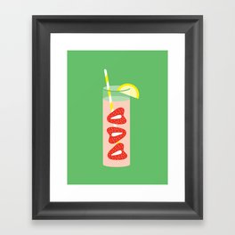 Strawberry Lemonade Art Print Framed Art Print
