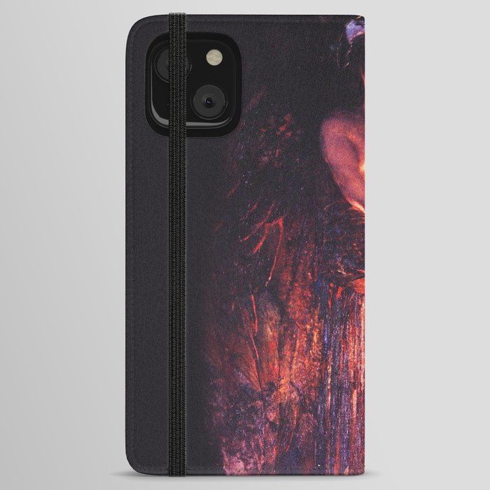 Angel with a flaming sword iPhone Wallet Case