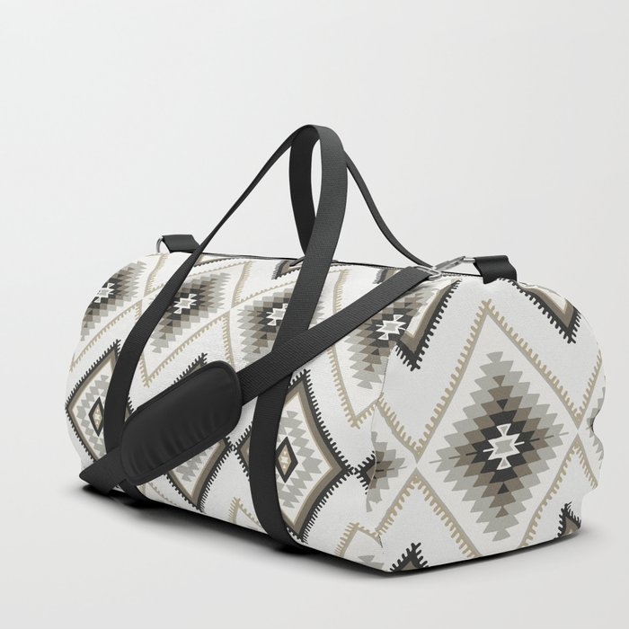 Beige Aztec Duffle Bag By Thekindredpines Beige Aztec Duffle Bag By Thekindredpines