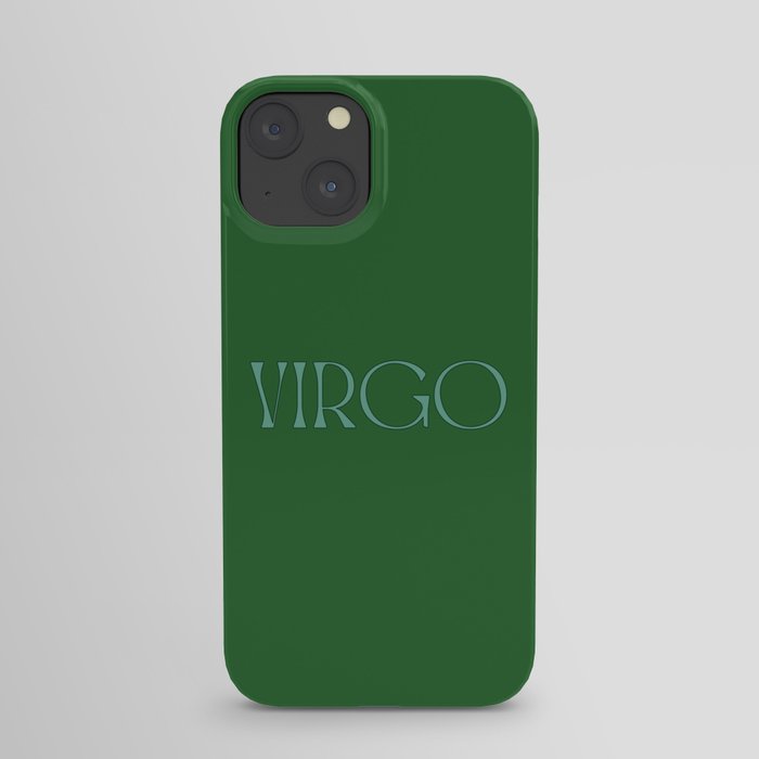 Pine Green Virgo Energy iPhone Case