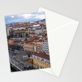 Spain Photography - Overview Over The City Of Gexto Stationery Card