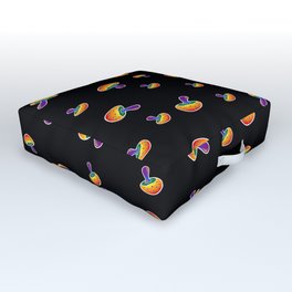 LGBTQIA Rainbow Pride Mushroom Outdoor Floor Cushion