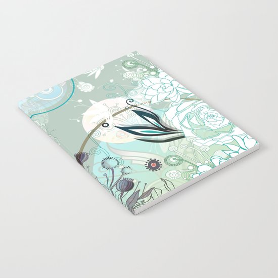 Floral collage Notebook