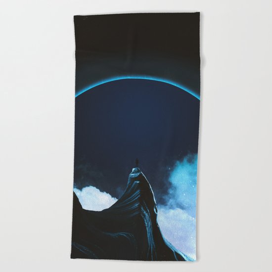 Full dark Beach Towel