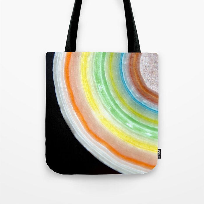 Colorful Abstract Slice of Giant Jawbreaker Candy Tote Bag