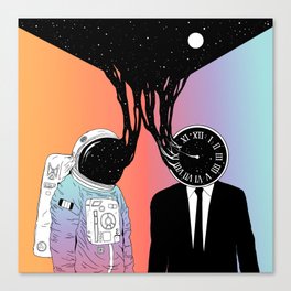 A Portrait of Space and Time ( A Study of Existence) Canvas Print