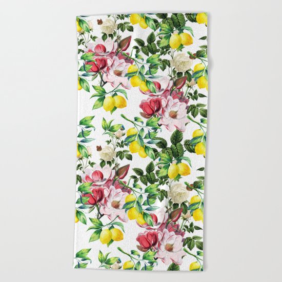 Spring Garden Beach Towel