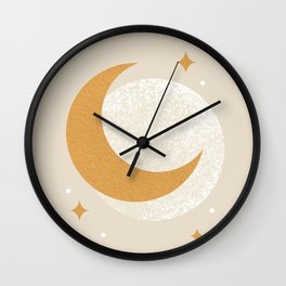 Moon Sparkle - Celestial Wall Clock