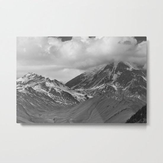 Frozen Peak Metal Print