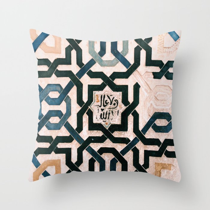 Alhambra Tiles. Throw Pillow