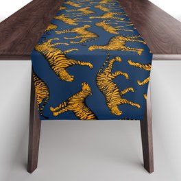 Tigers (Navy Blue and Marigold) Table Runner
