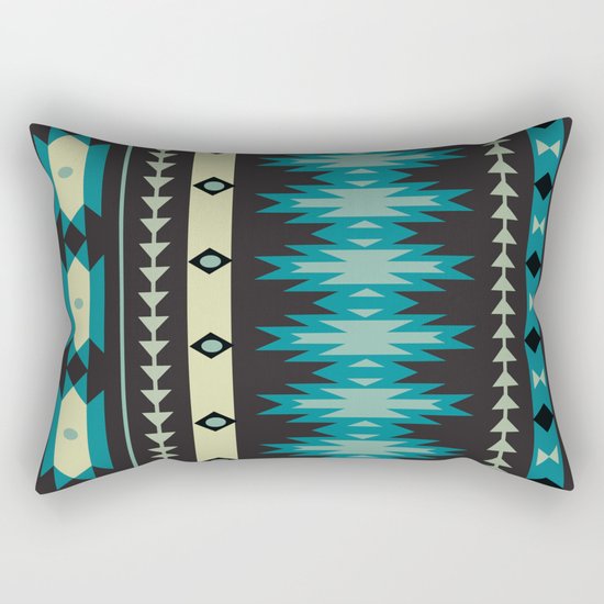 American Native Pattern No. 40 Rectangular Pillow
