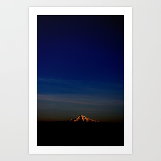 Wintery Sunset Art Print