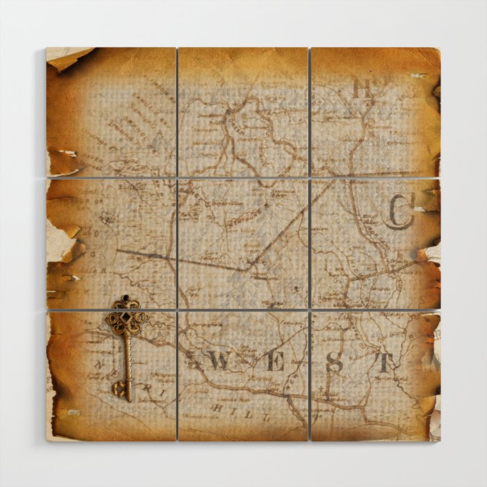 Fantasy Land: Map Wood Wall Art