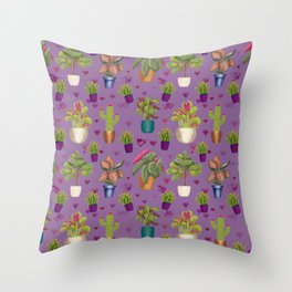 Potted Plants Throw Pillow