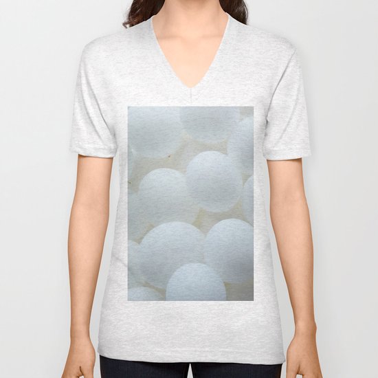 white balloons Unisex V-Neck
