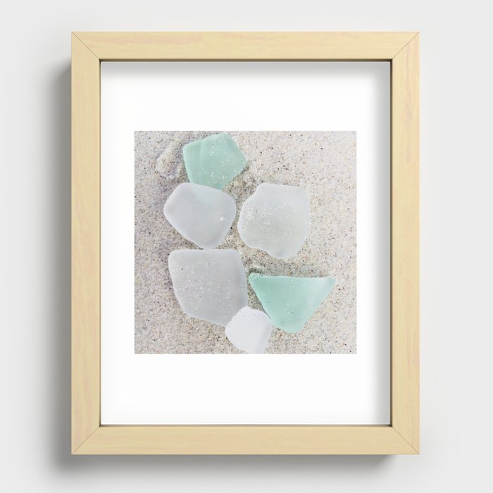 Topsail sea glass Recessed Framed Print