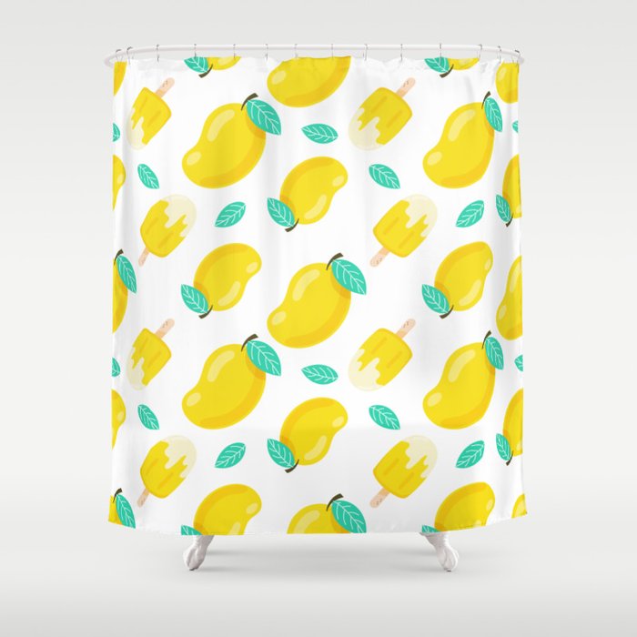Mangos & Ice Cream Shower Curtain