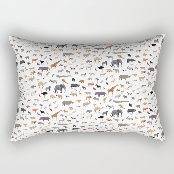 African animal pattern Rectangular Pillow