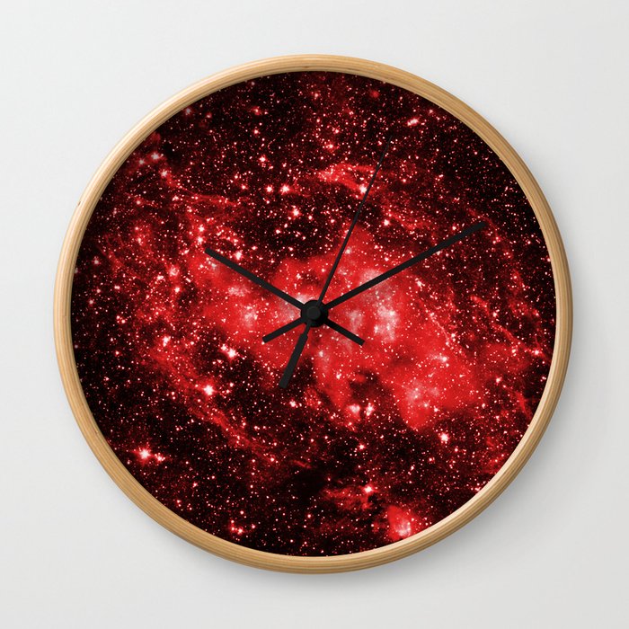 Chandra #1 Red Wall Clock