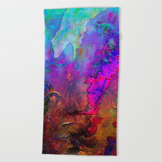 Abstract Texture 02 Beach Towel