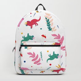 Take a Walk with my triceratops Backpack