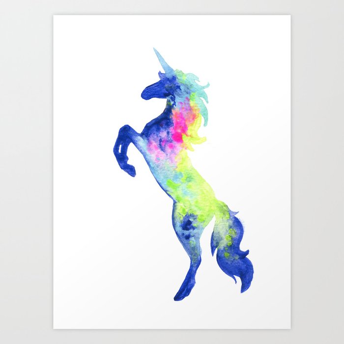 Unicorn 4 Art Print