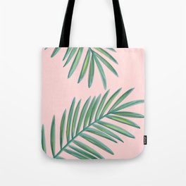 Pink Palms Tropical Vibes Tote Bag