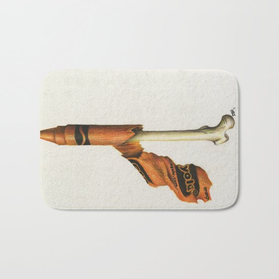 To The Core: Orange Bath Mat