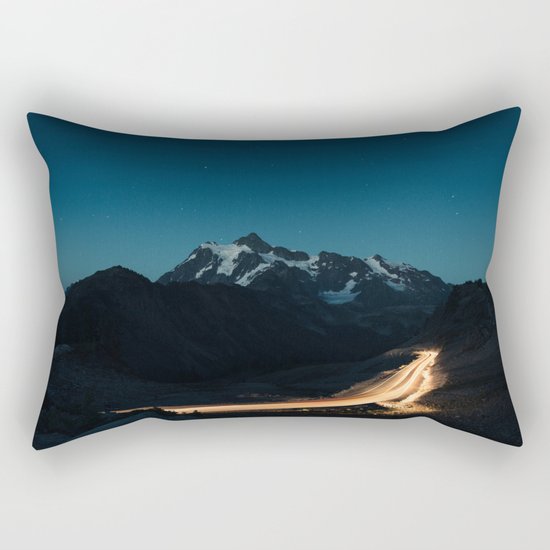 mountain drive Rectangular Pillow