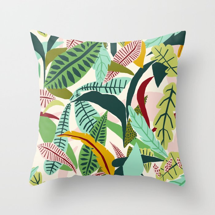 Naive Nature Throw Pillow