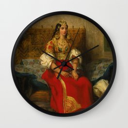 Eugène Delacroix "Juive de Tanger en costume d'apparat" Wall Clock