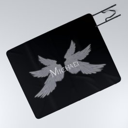 Archangel Michael with Wings Picnic Blanket
