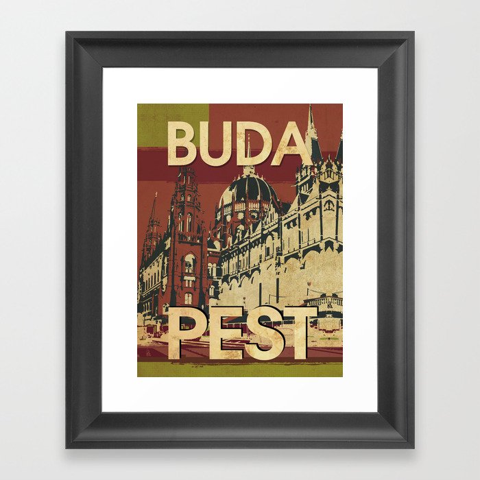BUDA & PEST Framed Art Print