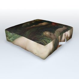 Hylas attracted by the Nymphs Outdoor Floor Cushion | Grove, Arthistory, Greekmythology, Frenchartist, Oilpainting, Seanymph, Water, Arcadia, Nymphs, Painting 